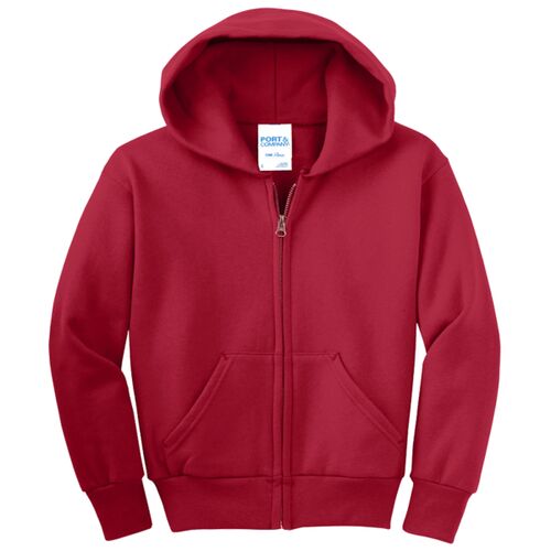 Youth 50/50 Full-Zip Hooded Sweatshirt Thumbnail