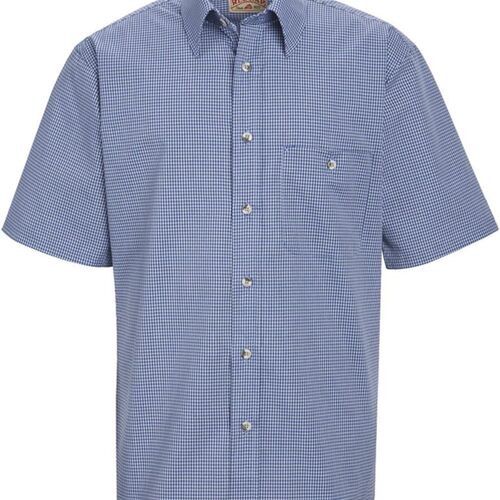 Mini-Plaid Uniform Short Sleeve Shirt Thumbnail